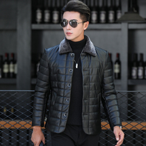 Haining Fur Dress Men Short Fixed Feather Costume Men Wool Cut Sheep Jacket Fur Cover Winter