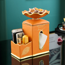 European multifunctional tissue box creative Nordic drawing paper box light luxury paper box American living room coffee table home furnishings
