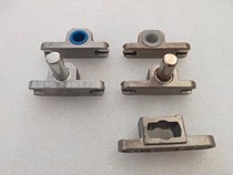 Crown small door clip 7 word chuck frameless glass door upper and lower clamp shaft top curved chuck Domestic ground spring universal accessories