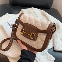 This years popular small bag womens bag 2021 New Tide fashion autumn and winter niche shoulder shoulder bag Diamond small square bag