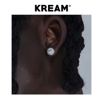 KREAM S925 pure silver ultra flash group inlaid with diamond zircon nails male hip-hop female co-pay