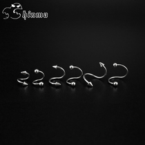 shinma curved S-shaped lip nail mouth nail finger nail European and American cool street style hypoallergenic non-fading men and women