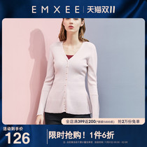 Wan Xi autumn winter maternity sweater womens short cardigan V collar cardigan sweater jacket fashion