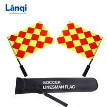  Football game patrol flag Assistant referee flag Signal issuing flag bearer flag side cutting flag Football referee equipment