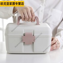 Family medicine box with first aid supplies small medicine box boyfriend Japan cute Net Red Medicine box home emergency storage