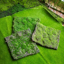 Juhan refined simulation lawn turf Green grass stone Indoor gardening decoration micro landscape shooting props
