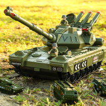 Childrens large tank toy car boy multi-function puzzle deformation alloy car model boy 5 two years old 4