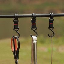 Outdoor Camping Rack Hook plastic-steel buckle webbing hanging buckle crossbar hooks bearing hook hood hook S hooks