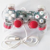 Manufacturer direct USB transparent shell game handle luminous 3D rocker handle console accessories