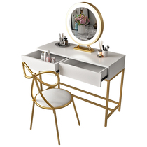 Dressing table bedroom French white Net red ins Wind bedside dressing table light luxury makeup table painting makeup mirror Z09-03
