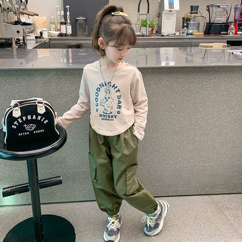 Осенний детский комплект, детская одежда, в западном стиле, коллекция 2023, популярно в интернете