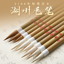 Liupintang brush wolf Hao and Hao professional set calligraphy brush beginner running script book Regular script big letter regular script big letter Chinese painting Special Sheep brush small letter soft pen Lake pen