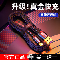 iphone data line fast charge and flash charge applicable Apple charging line 12 phone Pro lengthened 2 m USB instrumental XSMax11 anti-snapping 6S X 13 iPad durable 8
