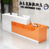 Cashier counter Bar desk small table desk supermarket convenience store company simple modern front desk reception desk