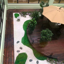 Anti-corrosion wood floor outdoor balcony terrace carbonized solid wood floor indoor outdoor courtyard self-paved yard garden
