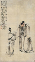 Art Microspray Huangshen Qianlong Gengchen (1760) for a hairpin flower figure 30x52 cm