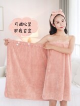 Medium and long cap suit good-looking bath towel can be worn can be wrapped female absorbent womens size small coral velvet tight