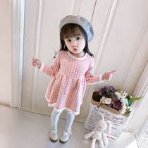 Autumn dress personality girl dress spring and autumn 2021 New Net red female baby foreign child Princess
