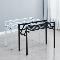 Folding table frame multi-purpose shelf desk rack table leg office table rack single double layer spring frame computer pair folding frame bracket