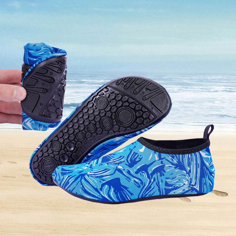 Beach socks, shoes, men's and women's diving and snorkeling children's swimming soft shoes, anti-skid and anti-cutting speed dry foot stickers