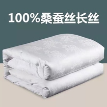 Tongxiang pure handmade silk quilt 100% mulberry silk air conditioning by spring autumn quilt with thickened winter quilt with primary and secondary quilt core single double