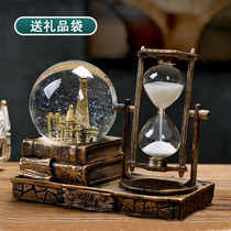 Creative crystal ball hourglass timer birthday gift girl classmates personality boys send friends home decorations
