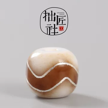 超激レア珍品‼︎ 古代丸型　虎牙四眼天珠 四眼天珠 | チベット天珠専門店 awjp