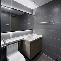 Antique tile toilet tile non-slip floor tile Nordic gray balcony kitchen wall tile 300x600 simple modern