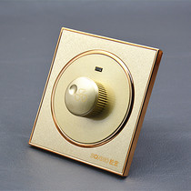 86 type wall switch socket panel round stepless speed control switch 220V electric fan ceiling fan motor governor
