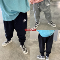 Hoodie Children Dress 2022 New Spring Long Pants Autumn Clothing Boy Casual Sports Long Pants Knitted Pants Foreign Air Pure Cotton