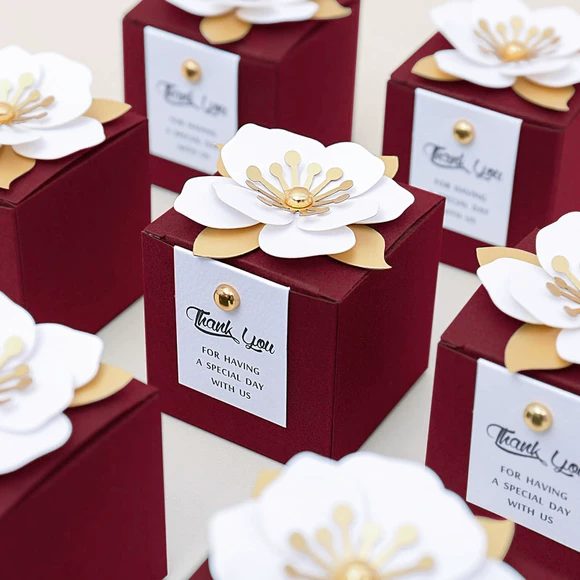 omena原创设计婚礼创意结婚糖果盒小清新高级感空盒法式喜糖盒子