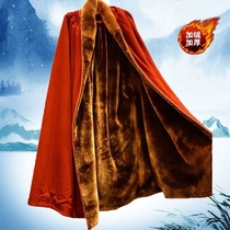 Winter thickened cashmere big gang lama monk clothes Tibetan Buddhism Tibetan master warm coat meditation closed cloak