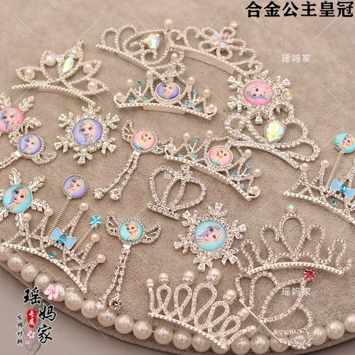 Детская металлическая заколка для волос для принцессы с бантиком, аксессуары