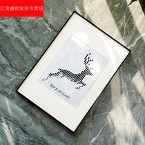 Nordic picture frame outer frame Full family Foo photo frame 7 inch photo frame swing table a4 metal aluminum alloy photo frame hanging wall custom