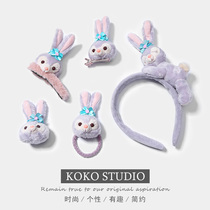 Xingdailu hairband headband hair accessories set plush rabbit ears female net red face washing cute super cute cartoon bunny
