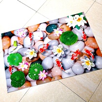 Washable custom 3D door mat Foot mat Bathroom toilet door mat Living room bedroom kitchen corridor carpet