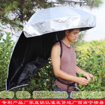 Background-style tea umbrella with parasol ultralight headhead umbrella outdoor sunscreen double layer black rubber creative umbrella
