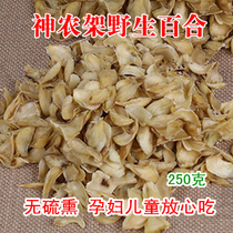 Shennongjia deep mountains pure wild lily authentic farmhouse edible dried lily sulfur-free smoked healthy Lily tablet dry goods