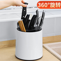 Rotary Tool Holder Kitchen Kitchen Knife Chopstick Cage Integrated Shelving table Versatile Cutter Containing home shelf