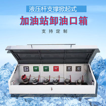 Gas station unloading tank fire three major parts unloading port oil tank area manhole cover stainless steel aluminum Petrochemical