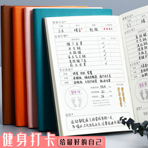 Fitness training plan this 100-day fitness card book exercise schedule card table hot mom fitness notebook private education training plan this weight loss self-discipline card book