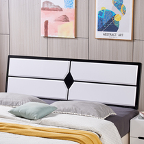 Paint white headboard backrest modern minimalist bedroom bedside table 1 8 m 2 0 meters double single buy a bed