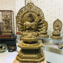  Large-scale Hainan agarwood wood carving Buddha statue Zhunti Buddha mother Bodhisattva statue temple household worship ornaments manufacturer customization