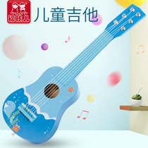 Wooden childrens small guitar toys 3 to 6 years old 7 Boys 5 girls 8 girls baby simulation instrument 4 birthday gift