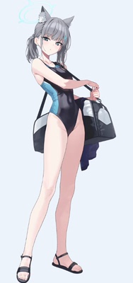 taobao agent Miao Ling Anime Blue Archives Azure File Sand Wolf Baizi Swimsuit COSPLAY contains chest pads