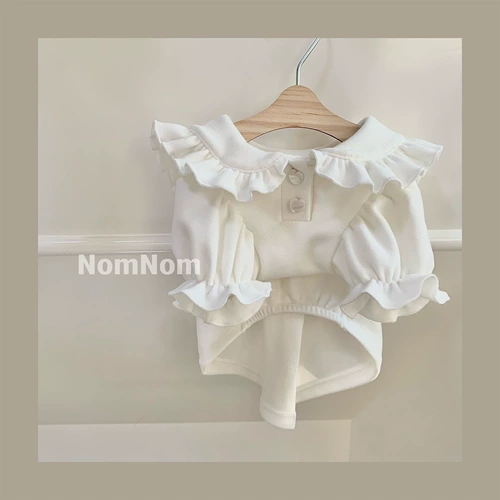 Милая кукла, кукольный воротник, кот, рукава фонарики