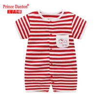 Baby clothes summer suit newborn pure cotton short sleeve Hardie 0 - 1 year old boy conjunction clothes summer thin