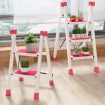 Follini Home Herringbone Ladder Three-step Ladder Climbing High Pedal Ladder Color Ladder Kitchen New home Ladder Folding Ladder