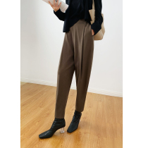 Niu Zi and Dong Zi KZ1100654 people Hand B with micro velvet feel fashionable commuter elastic high waist radish pants Special