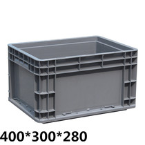 Thickened plastic basket large turnover box rectangular rubber frame gray logistics box storage box storage box storage box plastic box box box